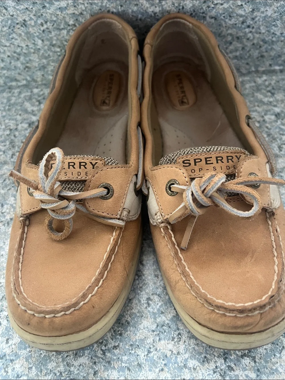 Sperry women’s Brown/Tan Leather Boat Shoes